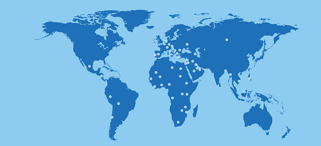 Weltkarte von SternMed Endnutzern